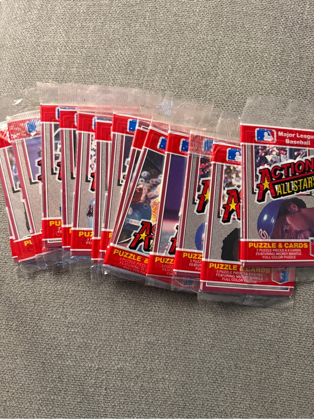 MLB Action All-Star Puzzle & Cards Pack - Red